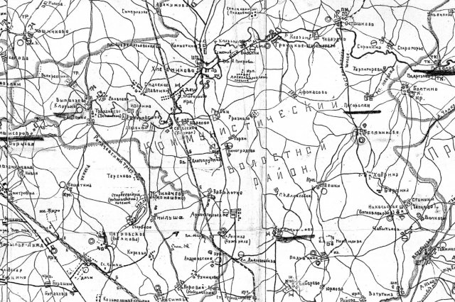 1927 - Карта Коммунистической волости Московского уезда