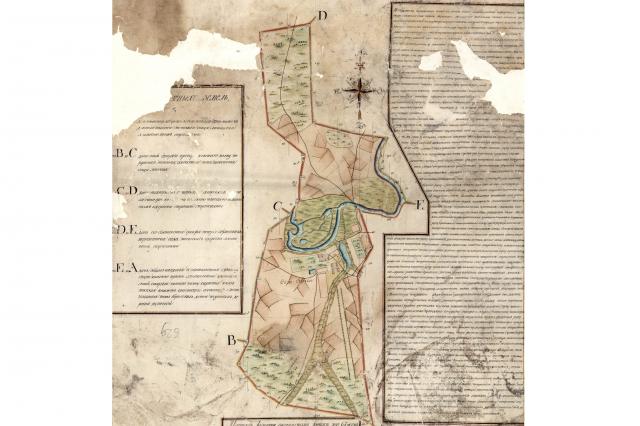 1760 - План села Спасское (Котово)