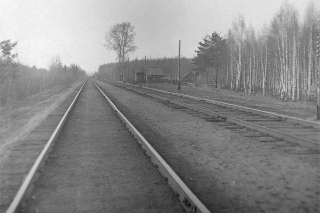 1938 - Железная дорога в районе платформы Долгопрудная