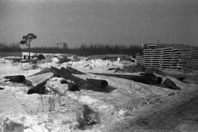 ок.1986 - Склад стройматериалов на территории строительного цеха ДМЗ