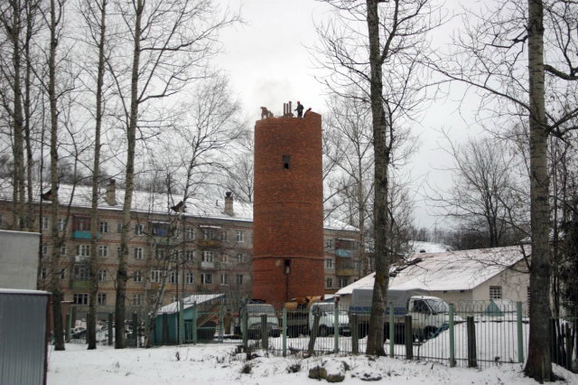 17.12.2007 - Снос водонапорной башни