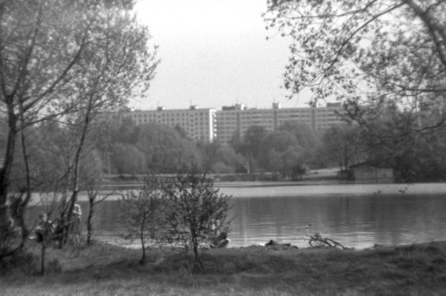 ок.1981 - Клязьминское водохранилище, вид с "Островка"