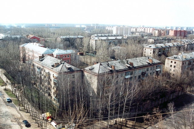 16.04.2001 - Панорама с дома Первомайская 42