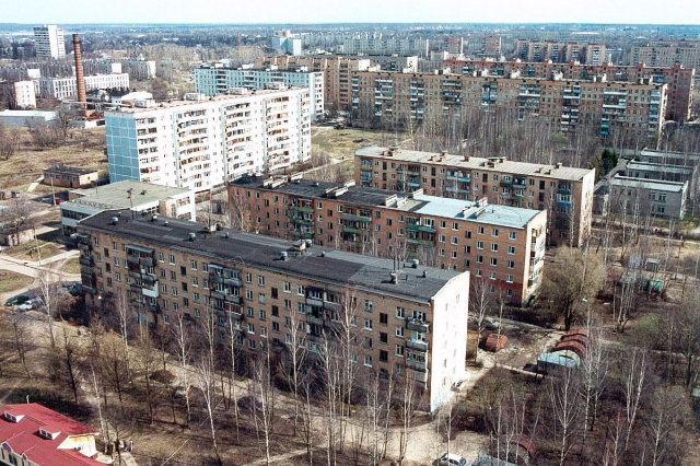 16.04.2001 - Панорама с дома Лихачевское шоссе 11а