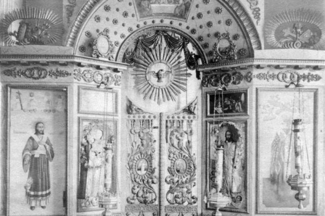 1912 - Иконостас придела в Виноградовской церкви