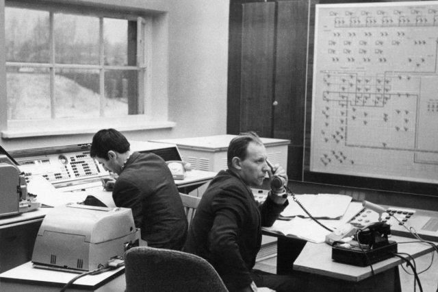ок.1972 - Диспетчерский пункт управления трубопроводами и насосами