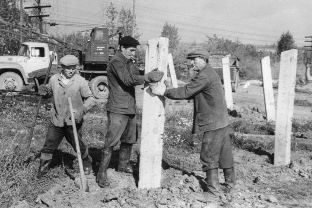 ок.1970 - Строительство учебного полигона в Щапово