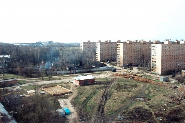 17.04.2001 - Панорама со здания городской АТС (Дирижабельная 15)