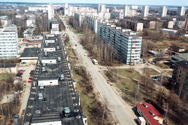 16.04.2001 - Внизу - Лихачевское шоссе, вид на север