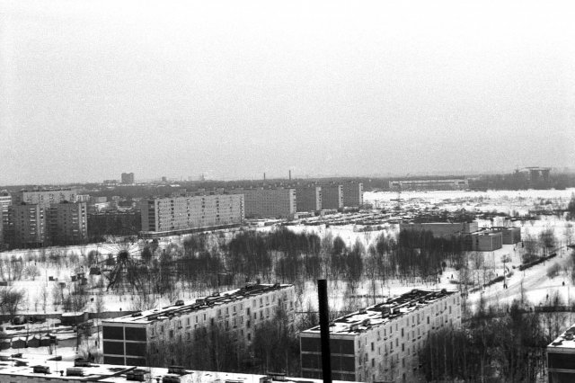 1992 - Вид с дома Пацаева 13 в сторону Лётного поля
